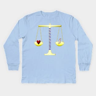 Ancient Egyptian Ritual Scales Kids Long Sleeve T-Shirt